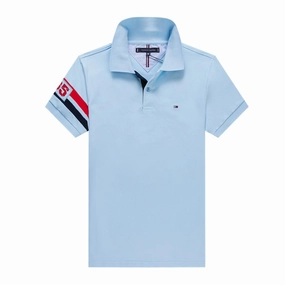 Tommy Hilfiger Sky Blue Men Polo Cool Comfort
