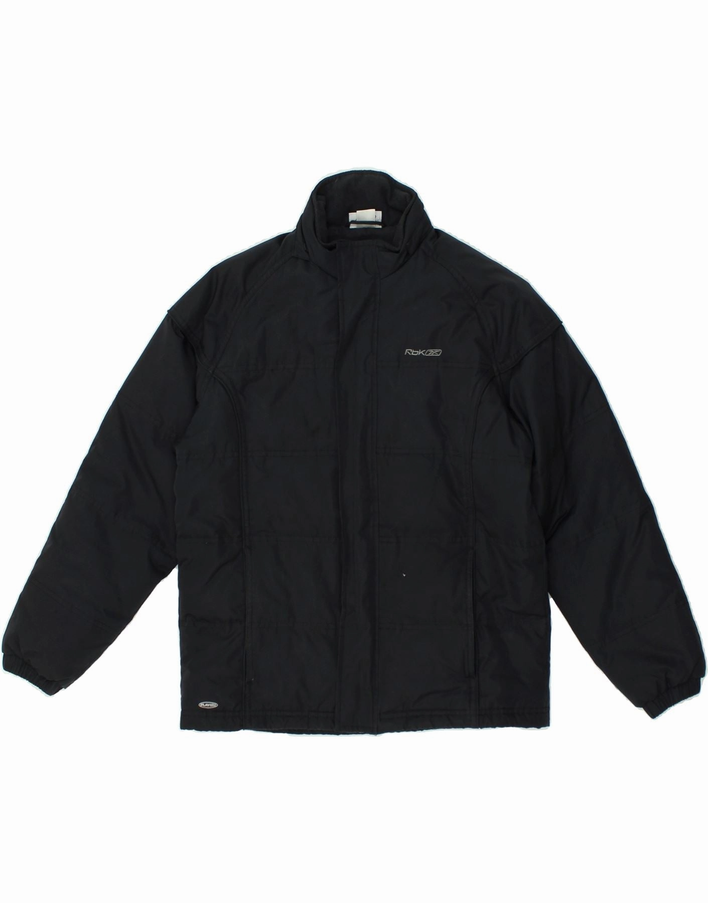 REEBOK Boys Padded Jacket 11-12 Years Black Algorithm Active Edge