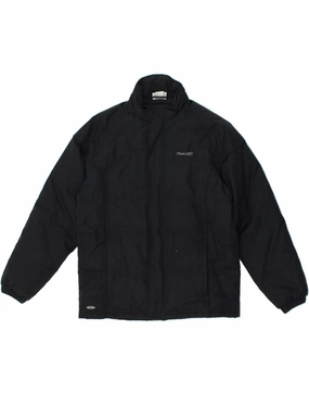 REEBOK Boys Padded Jacket 11-12 Years Black Algorithm Active Edge