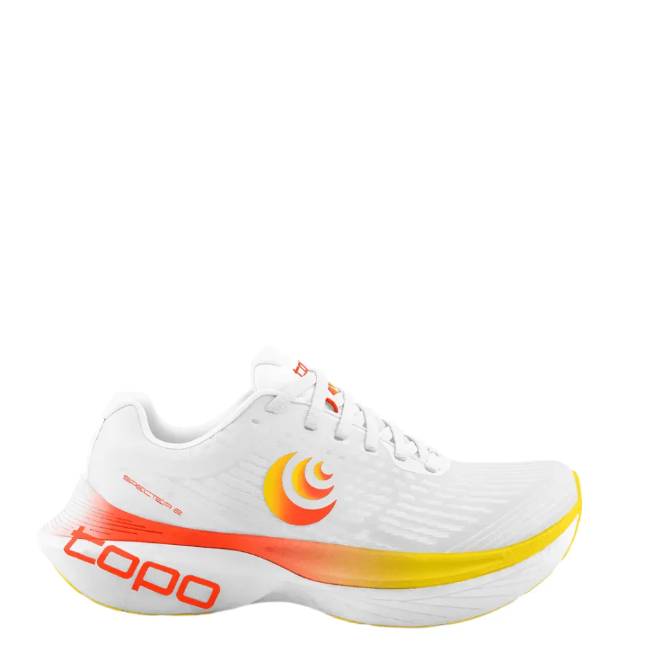 flat - terrain - runner Topo Men's Specter 2 Running Shoes in White/Sunset SS25