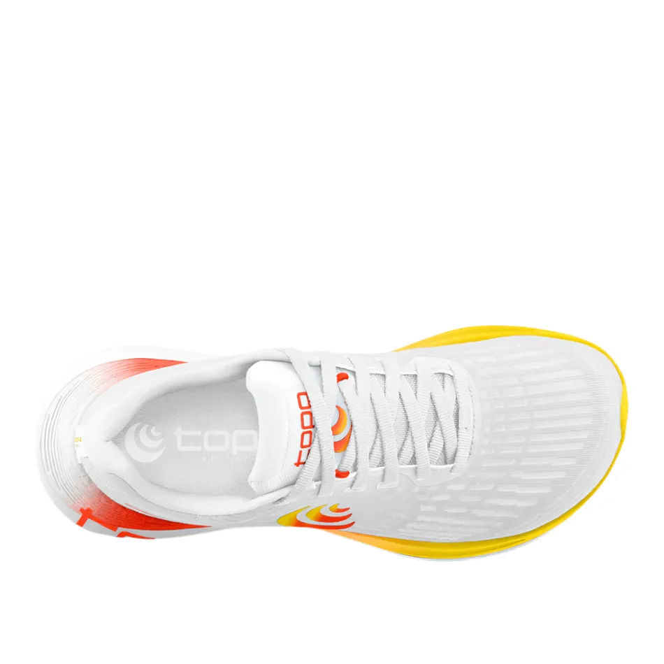 Topo Men's Specter 2 Running Shoes in White/Sunset SS25 streamlined - feature shoes Flexible