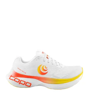 Topo Men's Specter 2 Running Shoes in White/Sunset SS25 Blister Prevention Padding school - run running shoes
