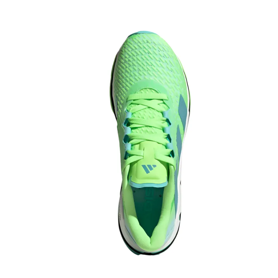 Adidas Men's Adistar BYD Running Shoes in Lime Burst/Mint Ton/Flash Aqua AW25 Obstacle course readiness