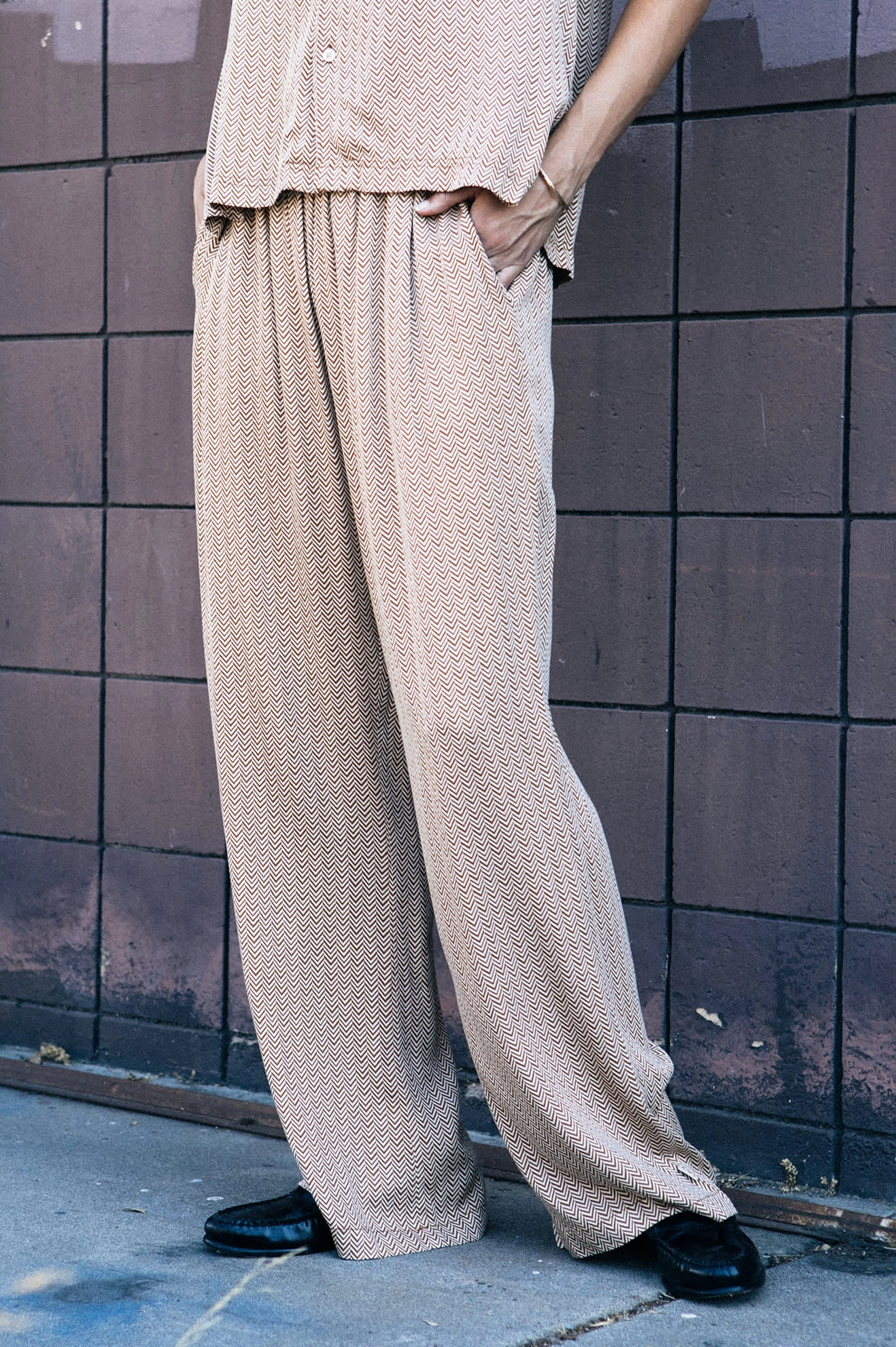 Hudson Lounge Pant - Washed Copper/Whitecap Comfort for All