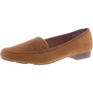 Towne Womens Perforated Slip On Loafers Urban Ready Understated Touch