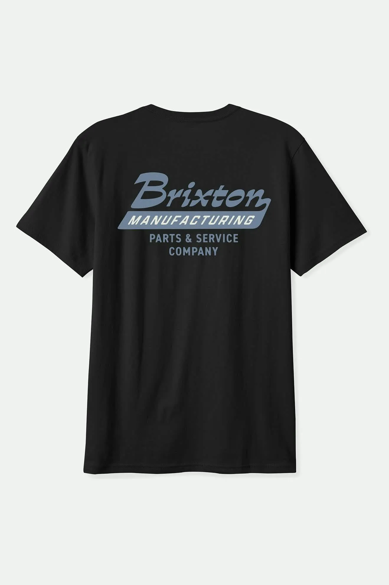 Lightweight Comfort Wear futuristic Township S/S Tailored T-shirt - Black/Grey Blue