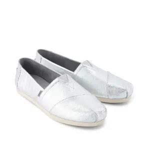Easy Dash Alpargata Silver Metallic Herringbone