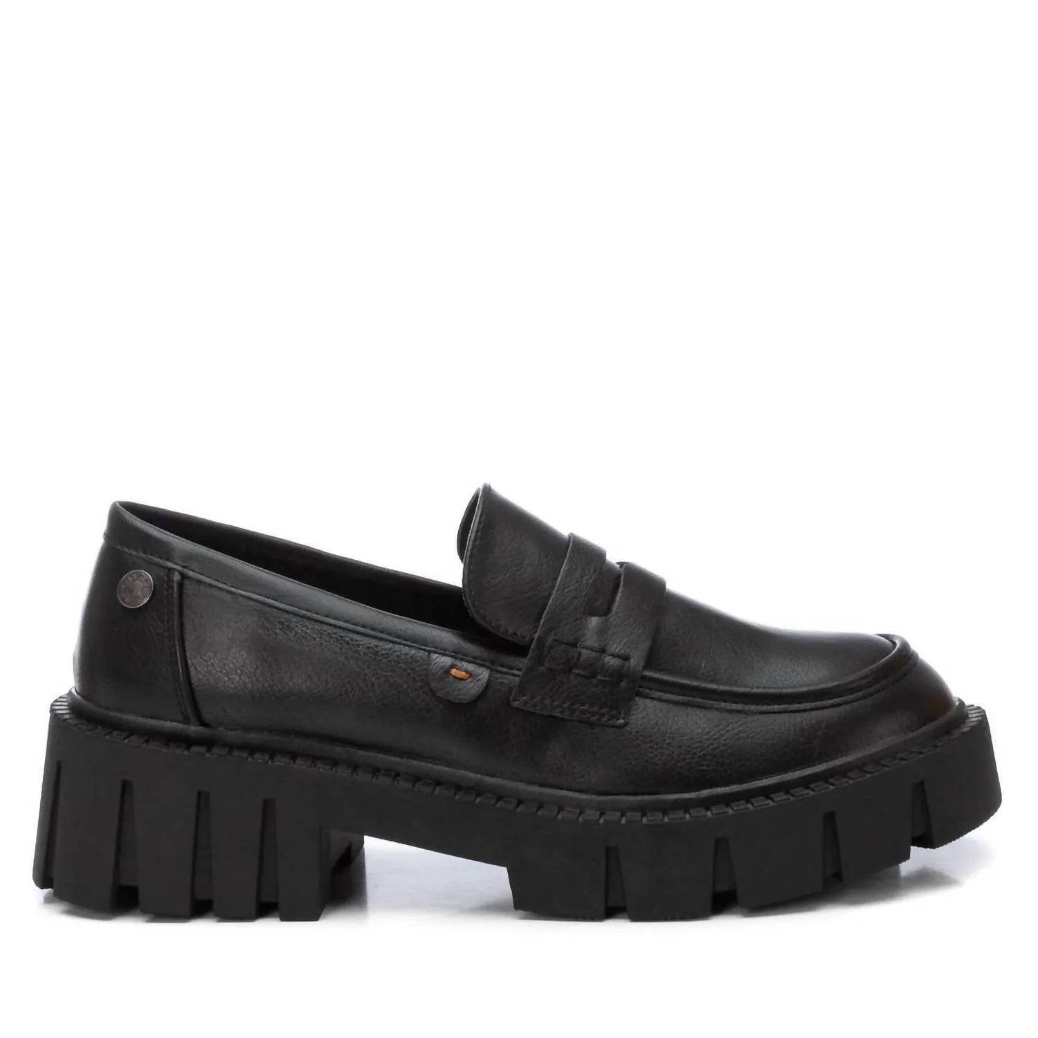 Women's Casual Moccasins In Black Grip Step
