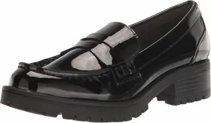 Bold Flow Women's Roulette Loafer In Black Vegan Patent