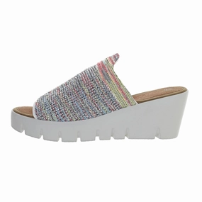 Women's Venti Crystals Wedge Sandal In Rainbow Season Guard