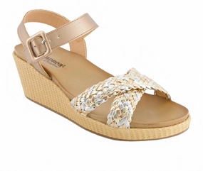 Women's Wedge Sandals In Mulicolor Classic Glam