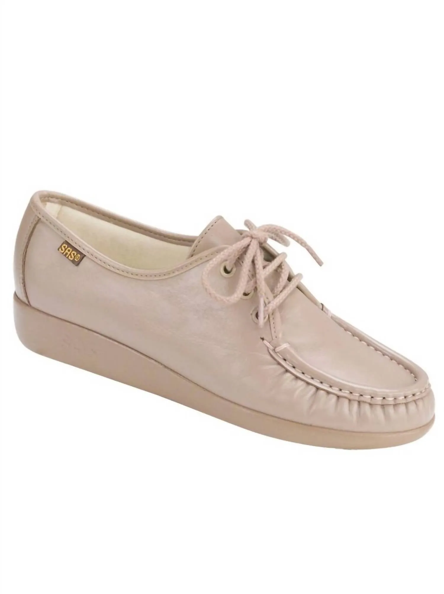 Premium Leather Street Mood Women's Siesta Lace Up Loafer - Wide In Mocha