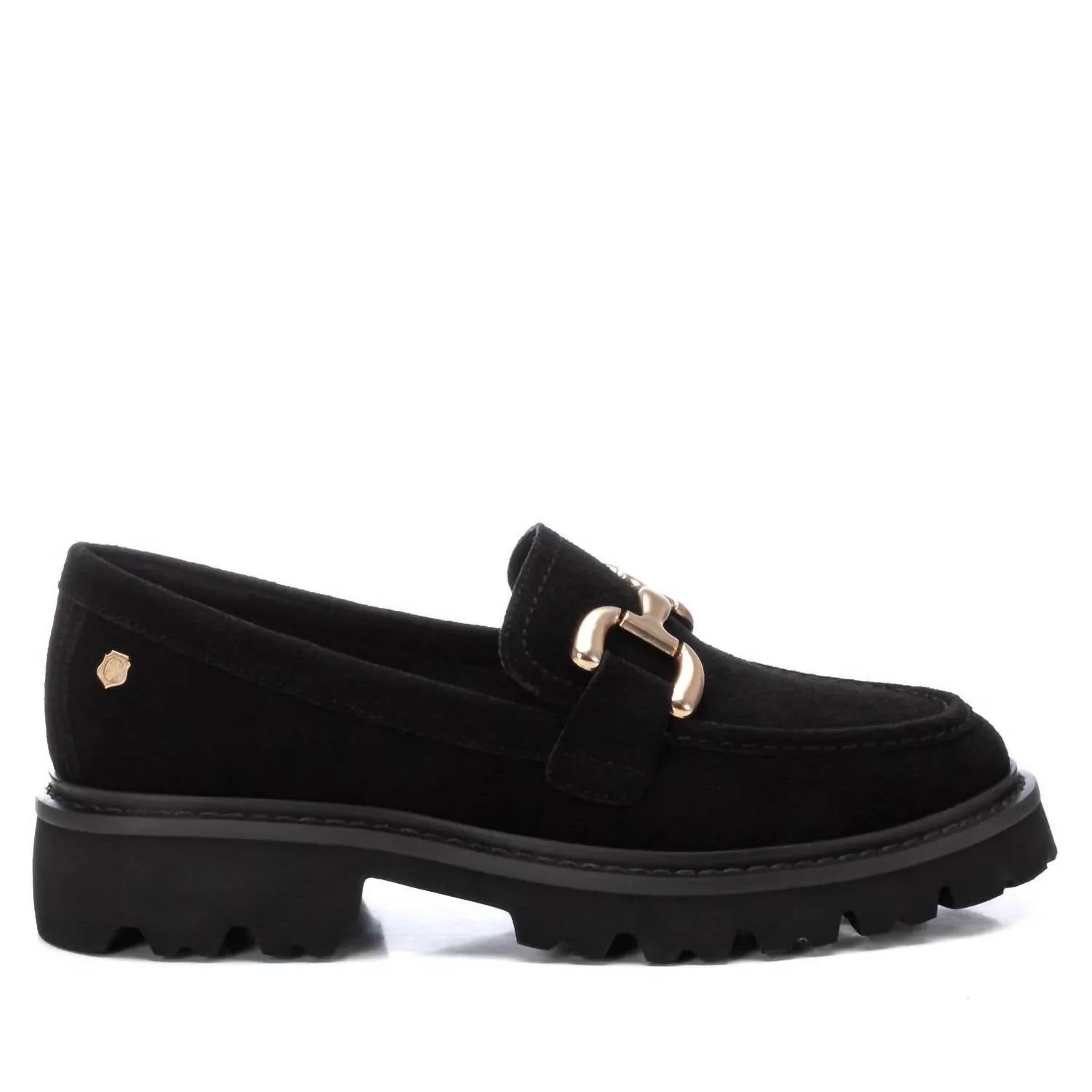 Women's Leather Moccasins In Black Quick Move All Sure