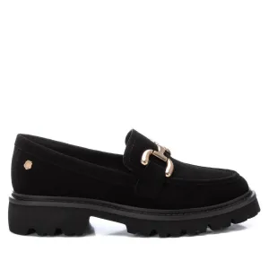 Women's Leather Moccasins In Black Calm Walk Elegant Casual Shoes