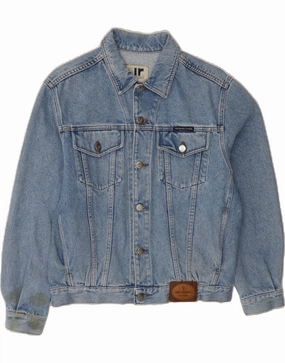 train journey moonlight TRUSSARDI Boys Denim Jacket 11-12 Years Blue Cotton