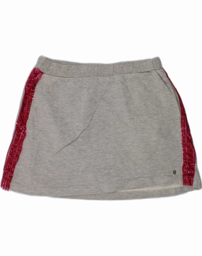 TRUSSARDI Girls Mini Skirt 13-14 Years W28  Grey wrap waist Evening Glow