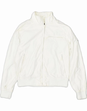 BEAR Boys Bomber Jacket 15-16 Years White Nylon Streamlined Fit