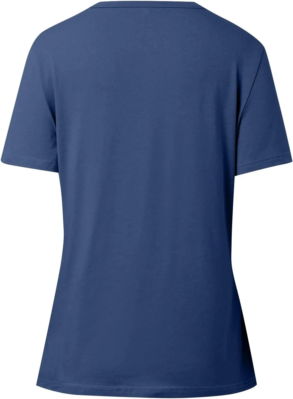 Tunic Tops for Women Loose Fit Dressy Short Sleeve Crewneck Tee Shirts Business Casual Loose Fit Basic Blouses Shirt