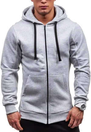 TUQIDEWU Mens Hoodies Pullover, Quarter Zip Pullover Men Hoodie, Mens Sweatshirts Crewneck, Sweatshirts for Men Hoodies Casual Full Zip Solid Stitching Drawstring Coats with Pockets Gray