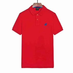 U.S Grand Red Men Polo Camping practicality Daily Fashion