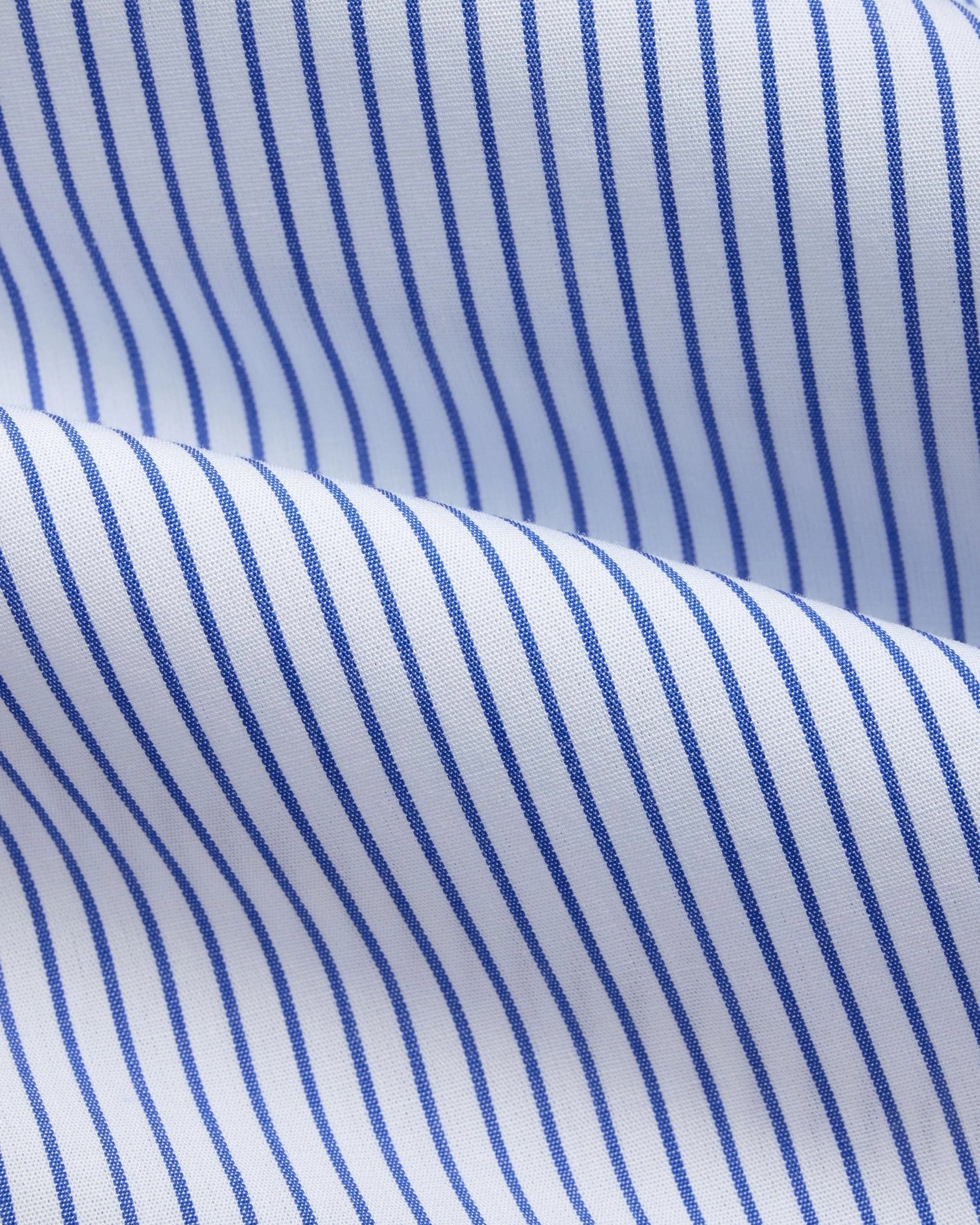 Weekend Outing Holiday Style Made-in-USA Dark Blue Pencil Stripe Button Down Shirt - Classic  Fit