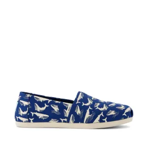 Reliable Cushioning Casual Wear Slip-ons Alpargata Blue Glow in the Dark Whales