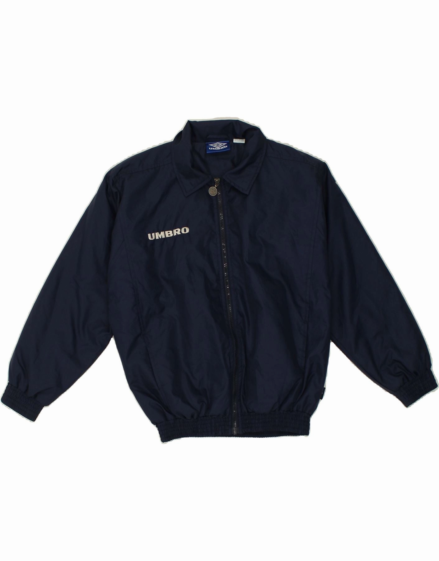 Relax Shell UMBRO Boys Graphic Bomber Jacket 12-13 Years Navy Blue Nylon