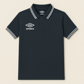 Eco Certified Textile Umbro Navy Blue Men Polo