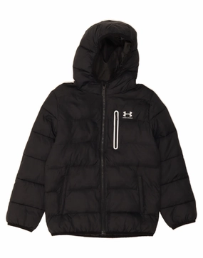 Aftershave UNDER ARMOUR Boys Hooded Padded Jacket 10-11 Years Black Polyamide