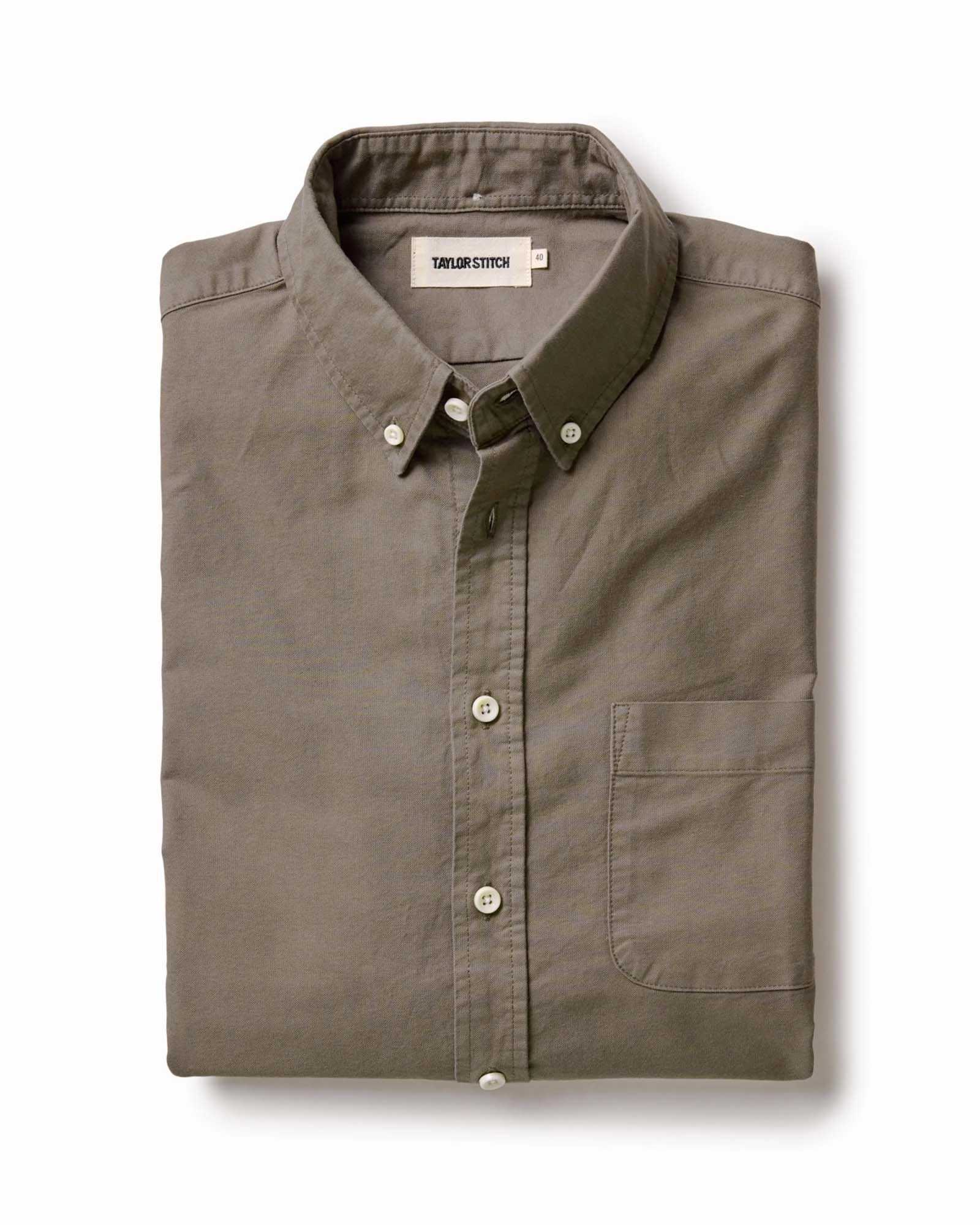 slim cut The Jack in Smoked Olive Oxford
