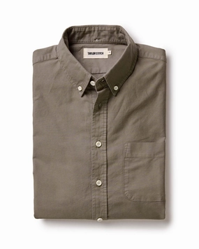 slim cut The Jack in Smoked Olive Oxford