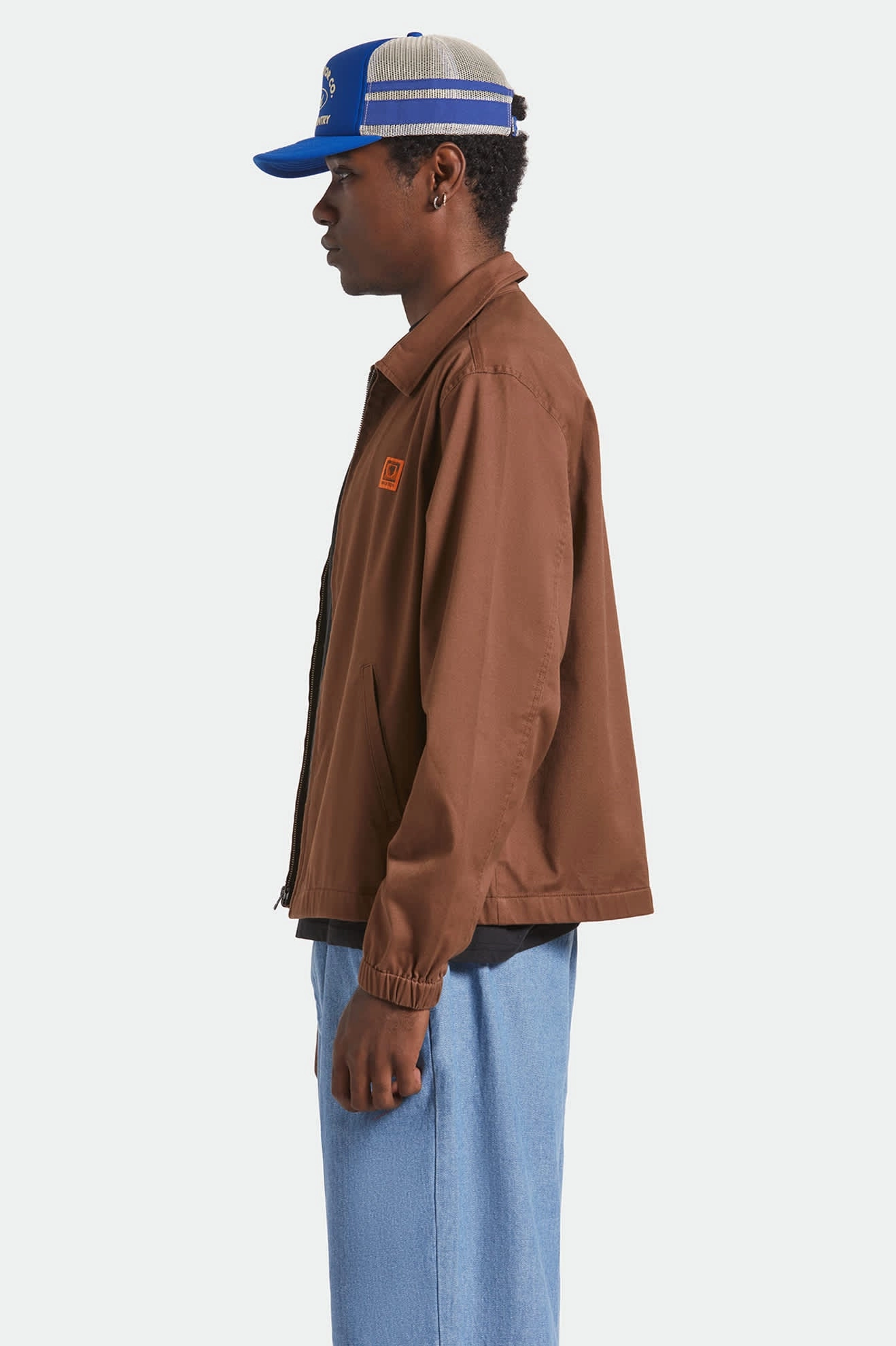 Union Relaxed Harrington Jacket - Pinecone Brown Relaxed Fit Propose