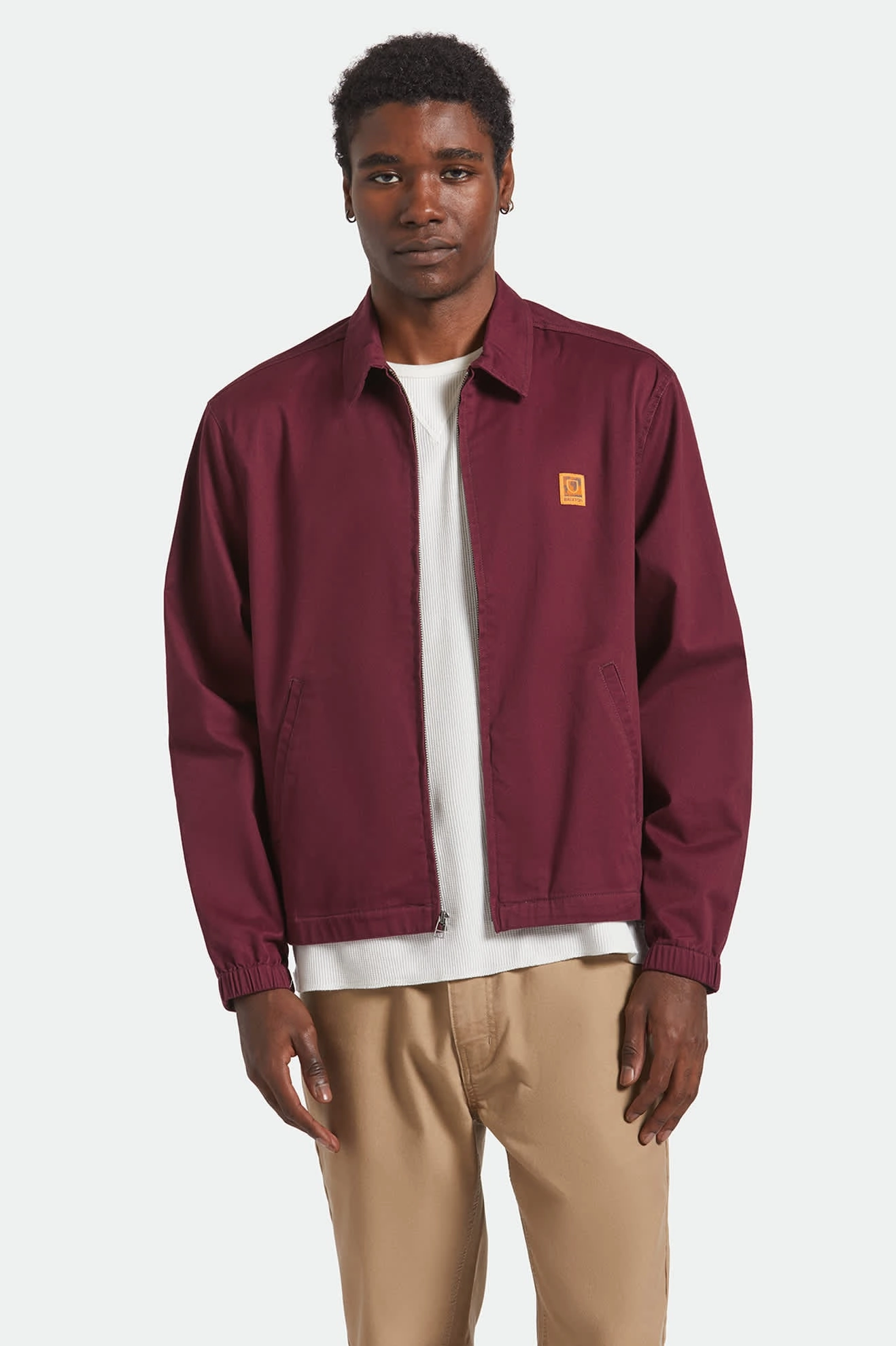Indication Waterproof Shell Union Relaxed Harrington Jacket - Port