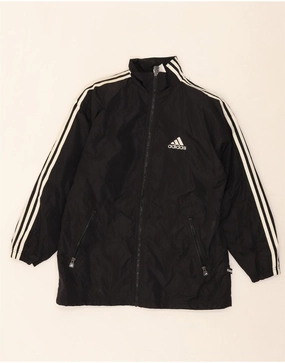 Flexible Movement kids' ADIDAS Boys Windbreaker Coat 13-14 Years Black Polyamide