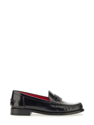 Quiet Lane leatherette Black Leather Loafers