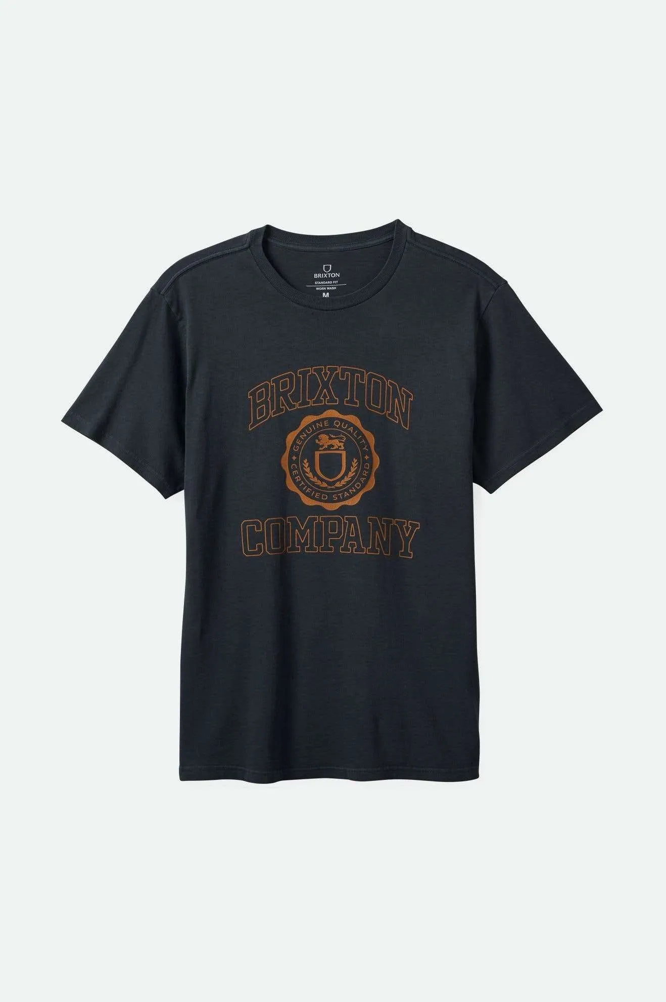 University S/S Standard T-Shirt - Black Worn Wash Relaxed Armhole Cut