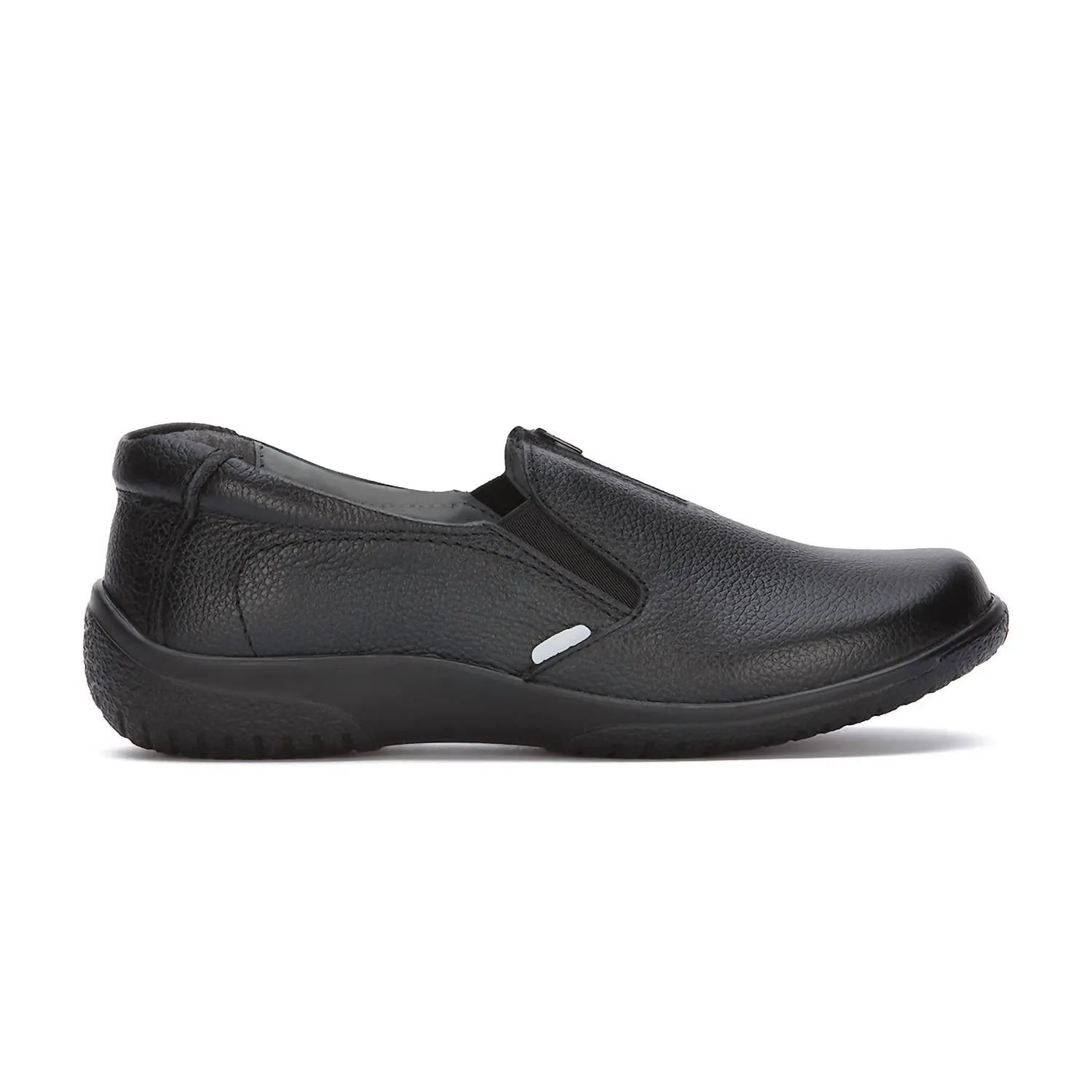 Step Free Professional Leather Loafers In Black