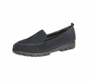 Autumn Fashion Practical Step Women's Go Go Loafer In Dark Blue Suede