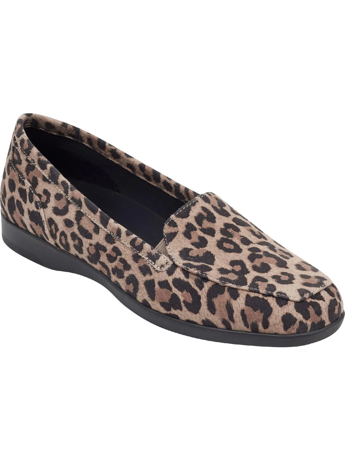 Pull Tab Anti-microbial Devitt 10 Womens Leather Slip On Loafers