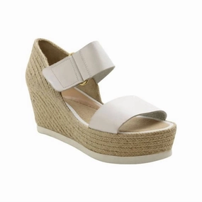 Women's Gretta Platform Wedge Sandal In White/natural Youth Mode Fashion Fit