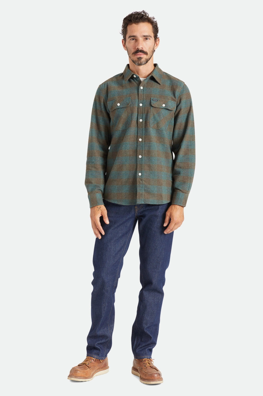 Bowery L/S Flannel - Ocean Festival Fashion Laser Cut Edge Detail