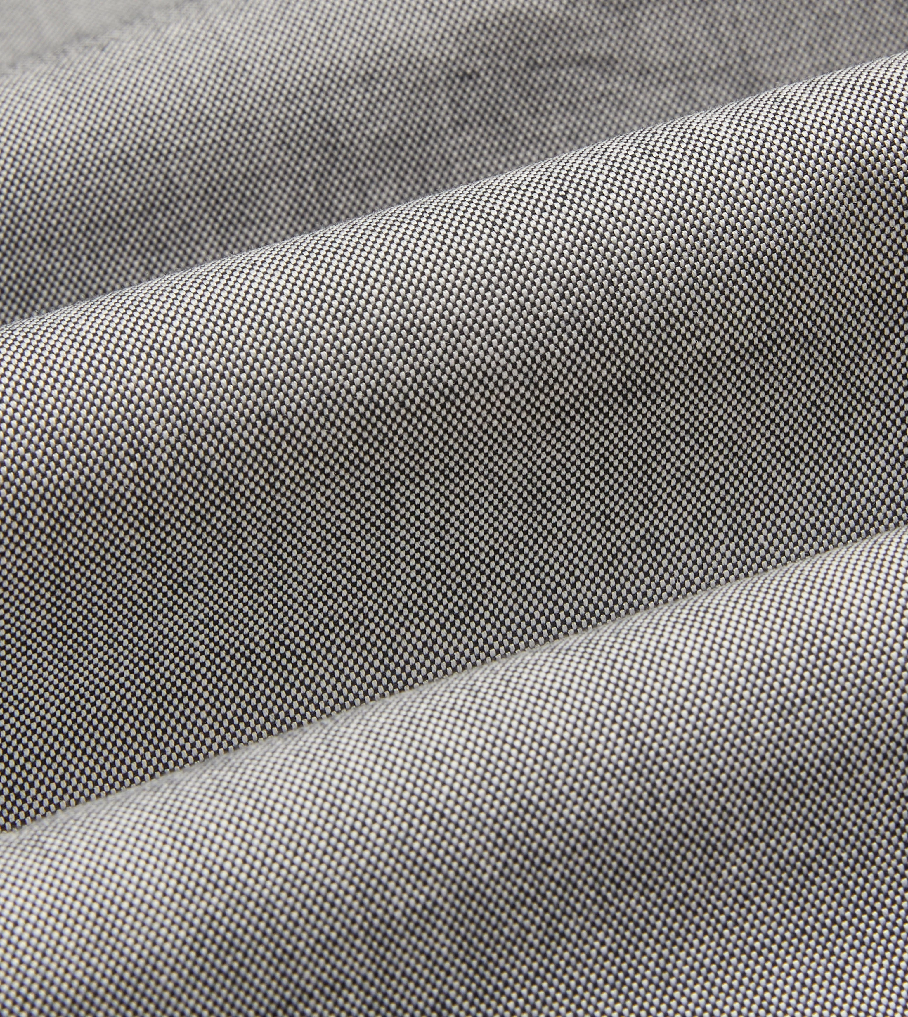 Casual Friday Lightweight Layer Grey Pinpoint Oxford Cotton Cloth Button-Down Shirt