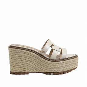 Urban Fresh Fashion Forward Women's Laine Platform Wedge Sandal In Beige