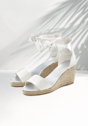 Mesh Step LASCANA Women's Bow Wedge Sandals
