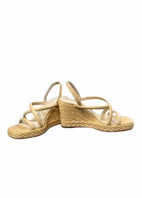 Versatile Base Wilder Wedge Sandal In Cream