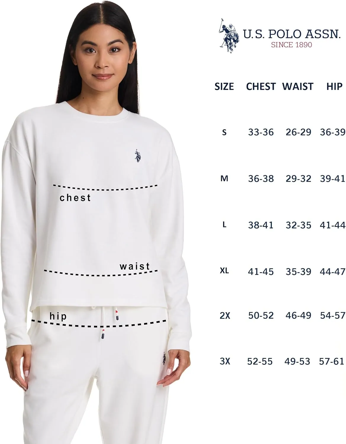 U.S. Polo Assn. Lounge Set Women, Athleisure and Lounge Pajama Sets for Women 2 Piece
