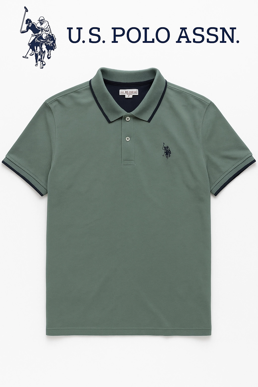 USPA ASSN MEN POLO Stylish Day Wear Tear Resistant Knit