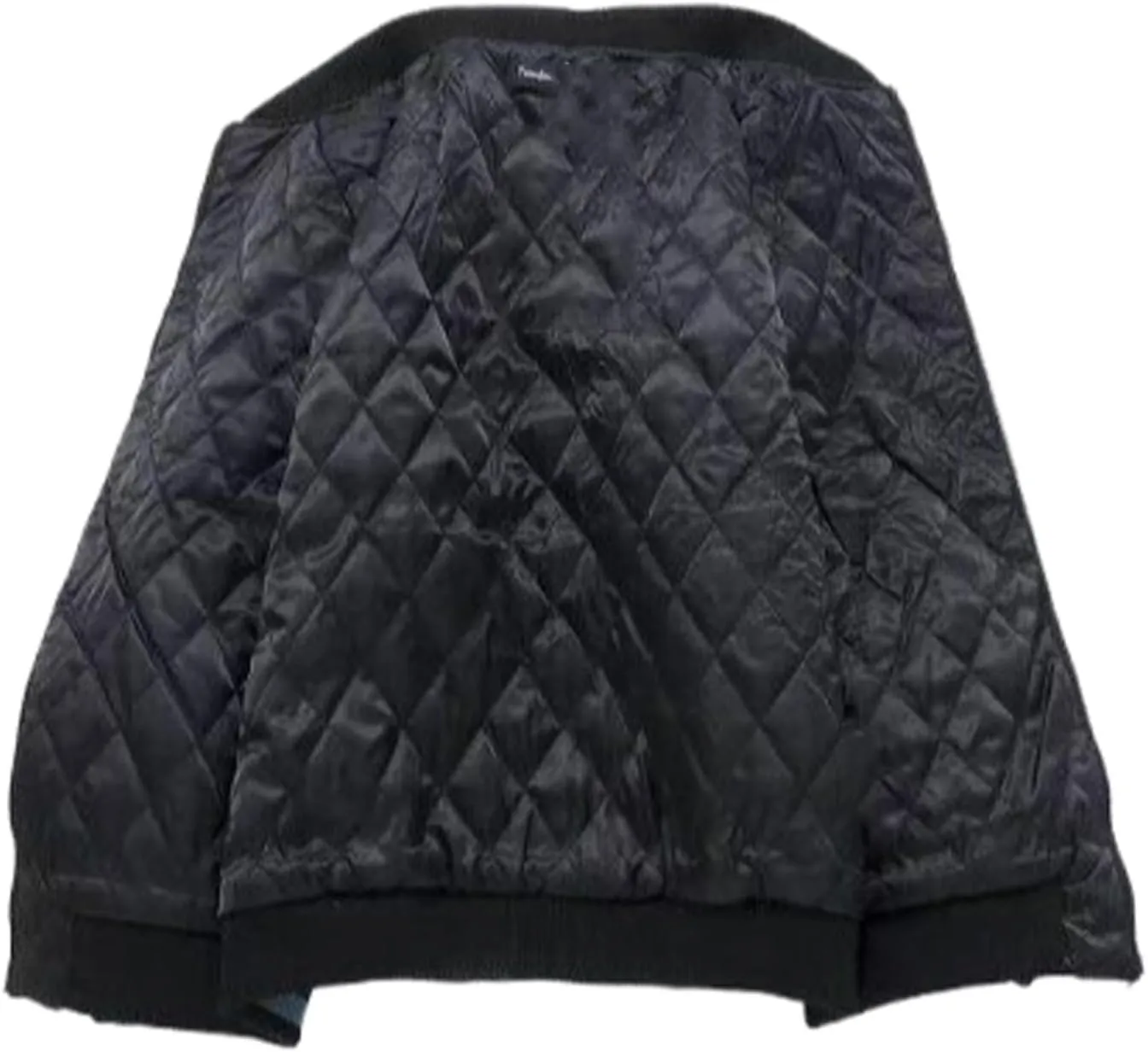 USTZFTBCL Vintage Carp Embroidered Baseball Jacket Loose Couples BF Style Satin Bomber Coat Trendy Satin Bomber Jacket