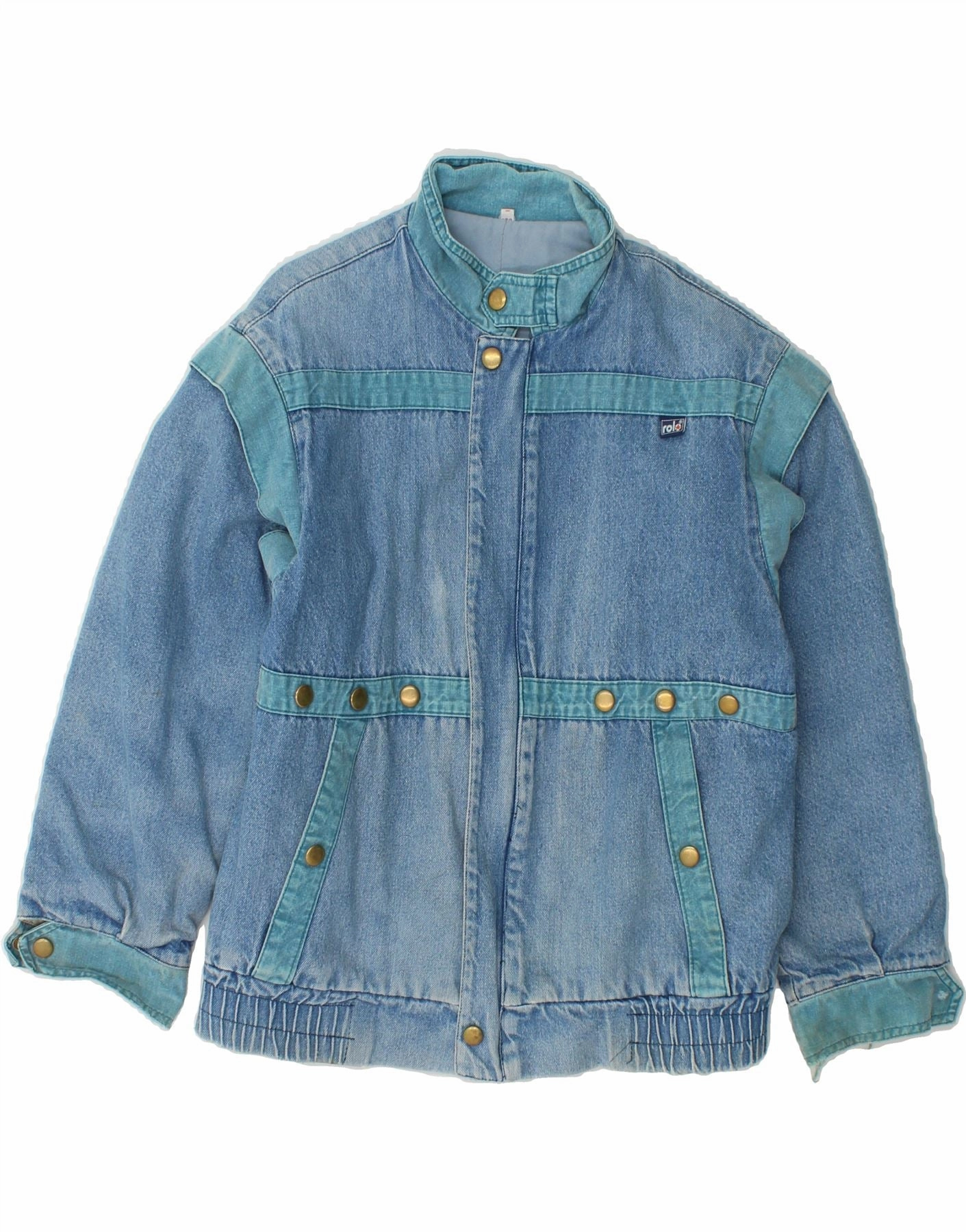 VINTAGE Boys Denim Jacket 11-12 Years Blue Static Resistant Outdoor Use
