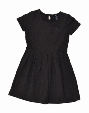 Wedding-Guest GANT Girls A-Line Dress 7-8 Years Medium Grey Cotton